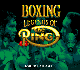 Заставка игры Boxing Legends of the Ring